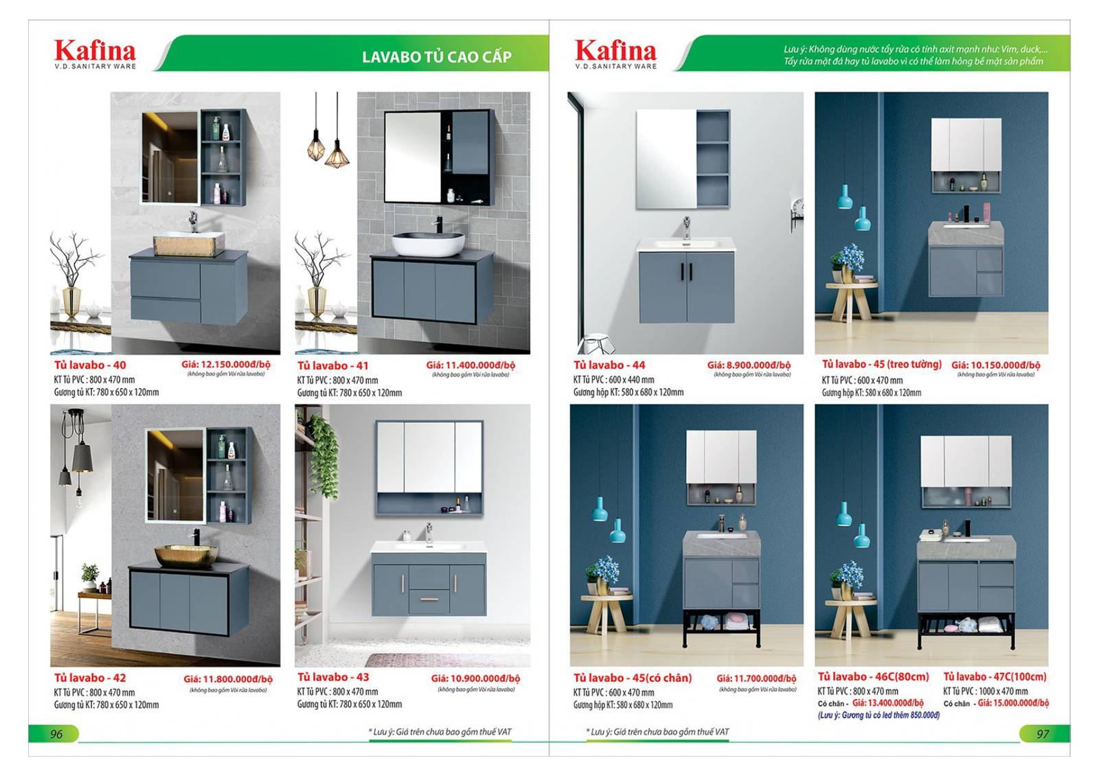 Thiết bị vệ sinh KAFINA Catalogue và Bảng giá mới nhất 2025 /Page 49